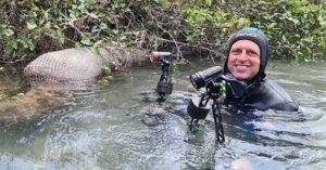 Rùng mình phút đối mặt với trăn khổng lồ dài hơn 7m