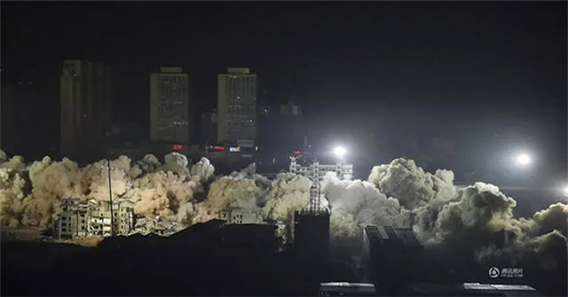 Trung Quốc đánh sập 19 tòa nhà trong 10 giây: Thứ khiến tất cả đổ sập lại không phải là thuốc nổ