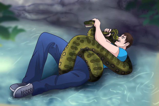 bi-tran-tan-cong Muốn tránh trăn anaconda, hãy né những vùng nước nông