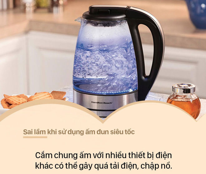 sai-lam-khi-dung-am-sieu-toc-6 Cắm chung ấm với nhiều thiết bị điện khác